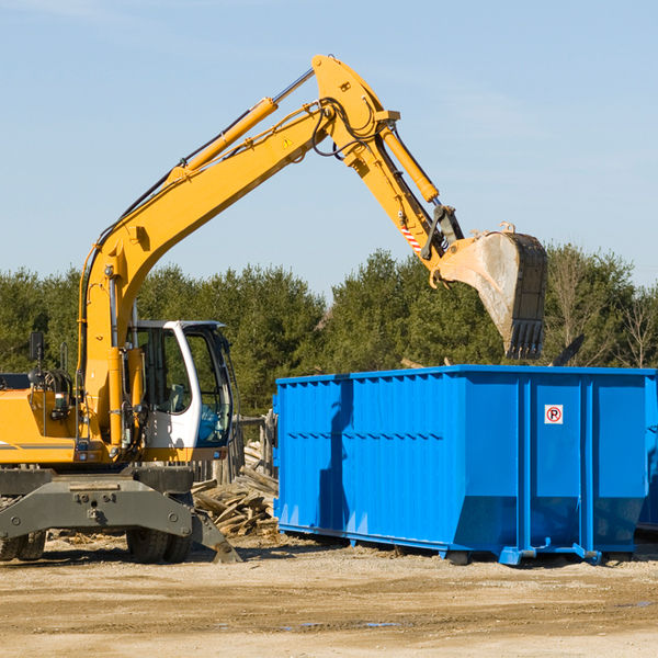 how many times can i have a residential dumpster rental emptied in Cross Junction Virginia